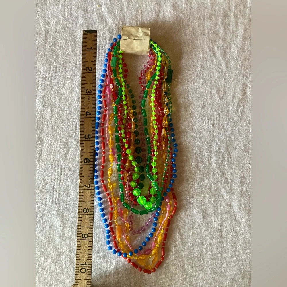 Vintage Mardi Gras Throw Beads Lot of 12